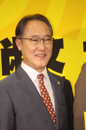『ハラスメントゲーム』完成披露試写&記者会見に登場した佐野史郎