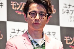 映画『モンスター・ホテル クルーズ船の恋は危険がいっぱい?!』初日舞台挨拶に登壇した藤森慎吾