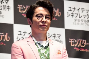 映画『モンスター・ホテル クルーズ船の恋は危険がいっぱい?!』初日舞台挨拶に登壇した藤森慎吾
