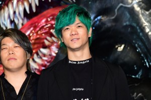 映画『ヴェノム』ジャパンプレミアイベントに登場した信人(UVERworld)