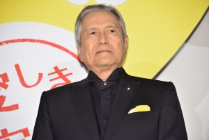 映画『こんな夜更けにバナナかよ 愛しき実話』完成披露試写会に登壇した竜雷太