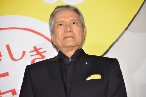 映画『こんな夜更けにバナナかよ 愛しき実話』完成披露試写会に登壇した竜雷太