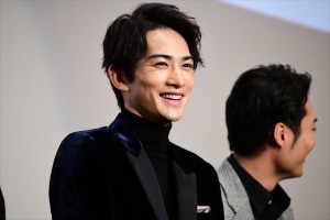 映画『jam』初日舞台挨拶に登場した町田啓太