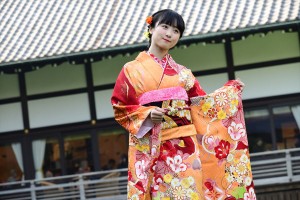 2019年オスカープロモーション晴れ着撮影会に登場した本田望結