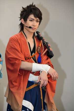 ミュージカル『刀剣乱舞』 ~真剣乱舞祭2018~ 最終公演前会見に登壇した陸奥守吉行(田村心)