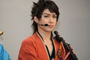 ミュージカル『刀剣乱舞』 ~真剣乱舞祭2018~ 最終公演前会見に登壇した陸奥守吉行(田村心)