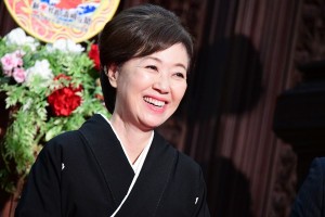 新春ドラマスペシャル『釣りバカ日誌 新米社員浜崎伝助 瀬戸内海で大漁!結婚式大パニック編』記者会見に登場した浅田美代子