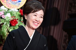 新春ドラマスペシャル『釣りバカ日誌 新米社員浜崎伝助 瀬戸内海で大漁!結婚式大パニック編』記者会見に登場した浅田美代子