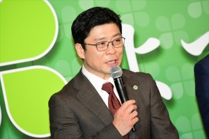 『よつば銀行 原島浩美がモノ申す!~この女(ひと)に賭けろ~』記者会見に登場した三宅弘城