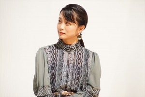 映画『愛がなんだ』完成披露上映会に登壇した深川麻衣