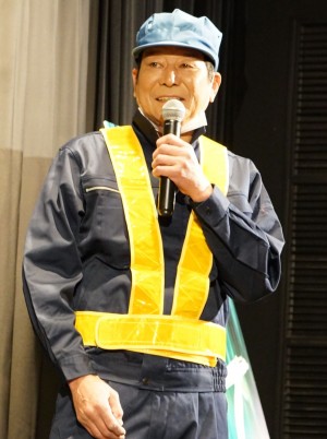 映画『ラ』舞台挨拶付き完成披露上映会に登場したダンカン