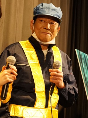 映画『ラ』舞台挨拶付き完成披露上映会に登場したダンカン