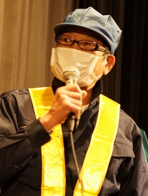 映画『ラ』舞台挨拶付き完成披露上映会に登場したダンカン