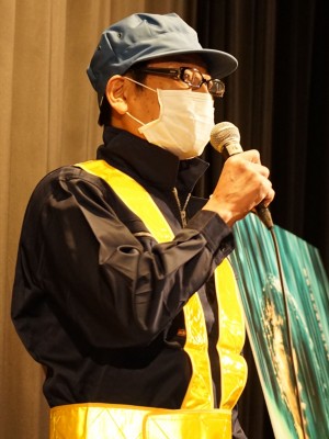 映画『ラ』舞台挨拶付き完成披露上映会に登場したダンカン