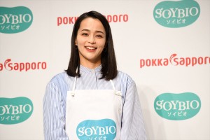 「SOYBIO(ソイビオ)豆乳ヨーグルト」新CM発表会に登場した加藤ローサ