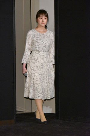 『スパイラル~町工場の奇跡~』第1話試写会&記者会見に登場した貫地谷しほり