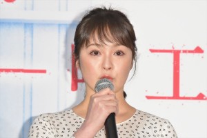 『スパイラル~町工場の奇跡~』第1話試写会&記者会見に登場した貫地谷しほり