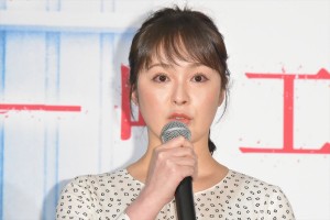 『スパイラル~町工場の奇跡~』第1話試写会&記者会見に登場した貫地谷しほり