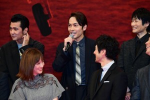 『空母いぶき』完成披露試写会に登場した平埜生成