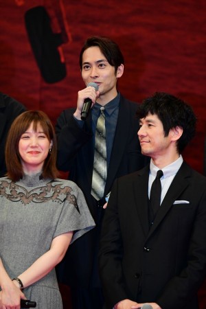 『空母いぶき』完成披露試写会に登場した平埜生成