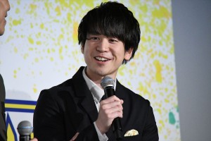 映画『チア男子!!』初日舞台挨拶に登壇した風間太樹監督