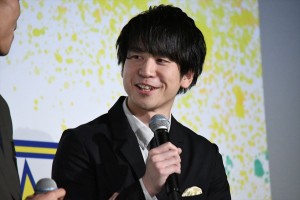 映画『チア男子!!』初日舞台挨拶に登壇した風間太樹監督