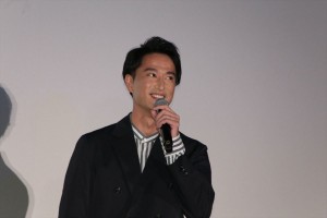 映画『僕に、会いたかった』公開記念舞台挨拶に出席した秋山真太郎