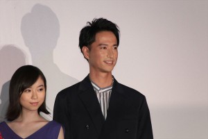 映画『僕に、会いたかった』公開記念舞台挨拶に出席した秋山真太郎