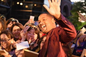 映画『アラジン』来日マジック・カーペットイベントに登場したウィル・スミス