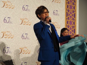 映画『アラジン』スペシャル・ナイトイベントに登場した山寺宏一