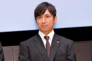 『ノーサイド・ゲーム』プレミアム試写会&制作発表イベントに出席した高橋光臣