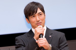 『ノーサイド・ゲーム』プレミアム試写会&制作発表イベントに出席した高橋光臣