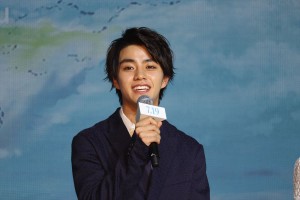映画『天気の子』製作報告会見に登場した醍醐虎汰朗