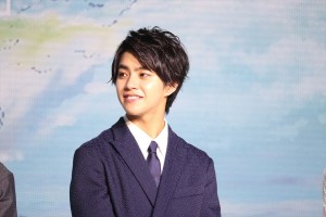 映画『天気の子』製作報告会見に登場した醍醐虎汰朗