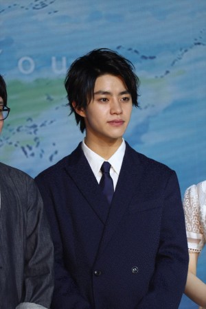 映画『天気の子』製作報告会見に登場した醍醐虎汰朗