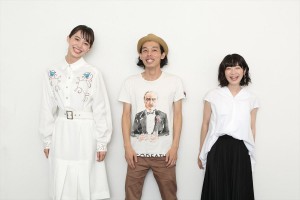 (左から)井桁弘恵&上田慎一郎監督&石川瑠華、『イソップの思うツボ』インタビュー