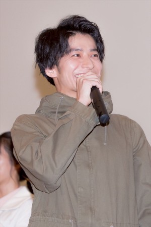 『ビルド NEW WORLD 仮面ライダーグリス』の完成披露舞台挨拶に登場した武田航平