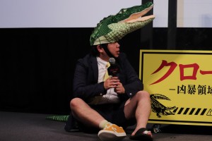 映画『クロール ―凶暴領域―』トークショー付試写会に登場したせいや(霜降り明星)