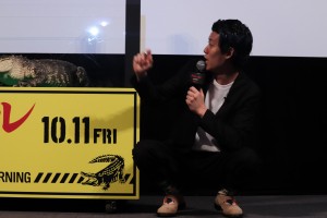 映画『クロール ―凶暴領域―』トークショー付試写会に登場した粗品(霜降り明星)