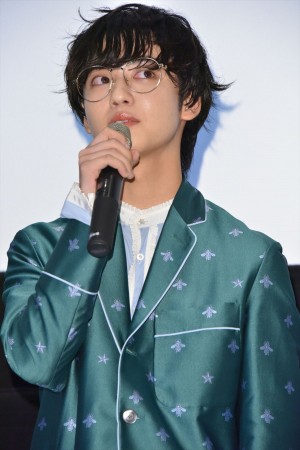 映画『殺さない彼と死なない彼女』完成披露上映会に登場したゆうたろう