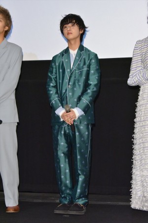 映画『殺さない彼と死なない彼女』完成披露上映会に登場したゆうたろう