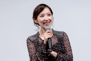 『わたしは光をにぎっている』完成披露試写会に登場した徳永えり