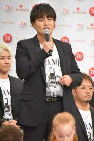 紅白歌合戦出場歌手 発表会見に登場した白濱亜嵐(GENERATIONS)