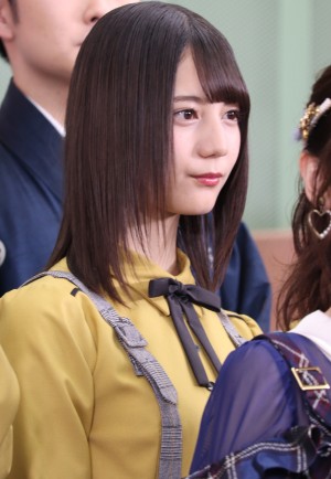 『第61回輝く!日本レコード大賞』記者会見に登場した日向坂46・小坂菜緒