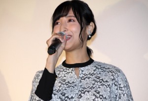 映画『僕のヒーローアカデミア THE MOVIE ヒーローズ:ライジング』初日舞台あいさつに登場した佐倉綾音