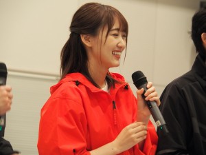 『飛龍伝2020』囲み取材に登場した菅井友香