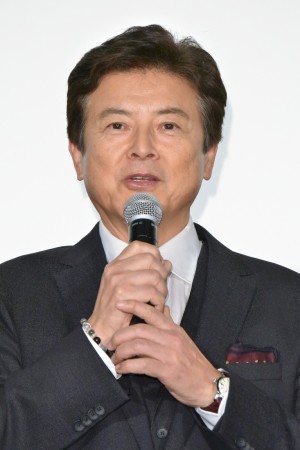 映画『風の電話』公開記念舞台あいさつに登壇した三浦友和