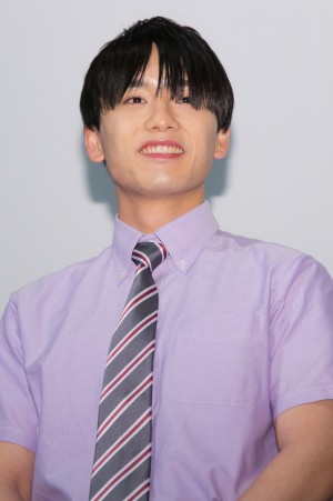 映画『青の生徒会 参る! season1 花咲く男子たちのかげに』ブレミア先行上映会舞台あいさつに登場した水石亜飛夢