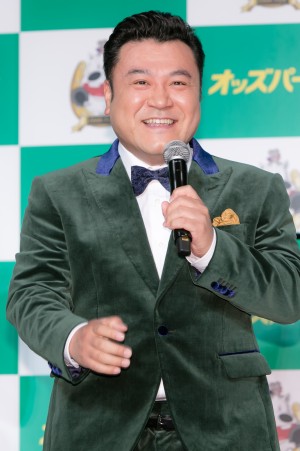 「オッズパーク」新TVCM発表会に登場したアンタッチャブル・山崎弘也