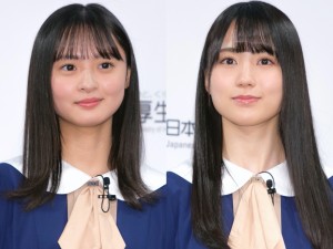 (左から)乃木坂46・4期生の遠藤さくら、賀喜遥香